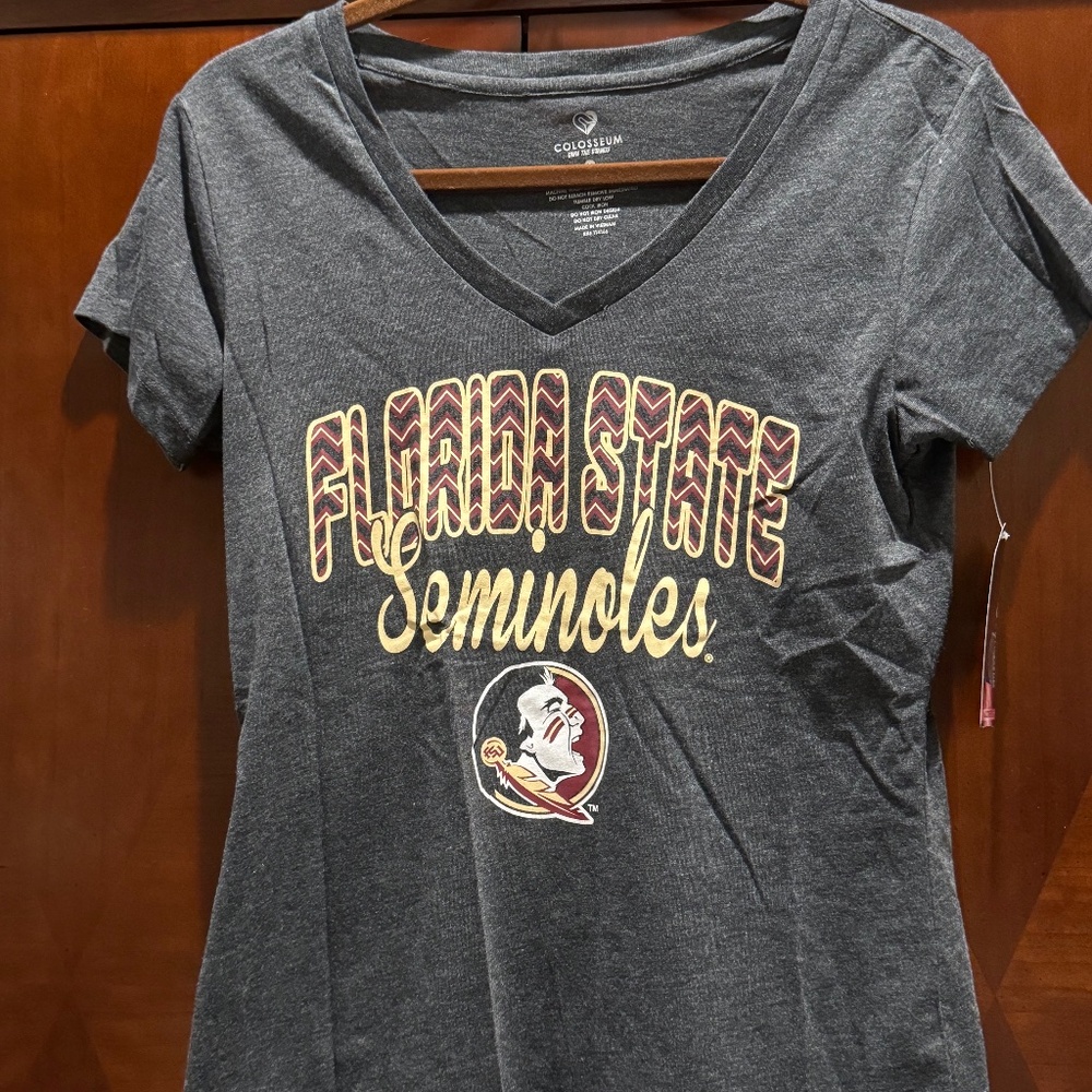 NWT FSU V-Neck Tee